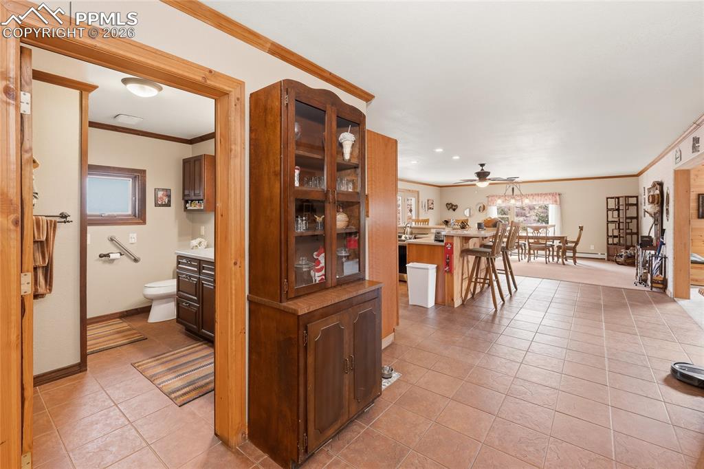 13016 Cielo Grande Road Weston, CO 81091 - Photo 14 of 49 a dining hall with a large window and chairs