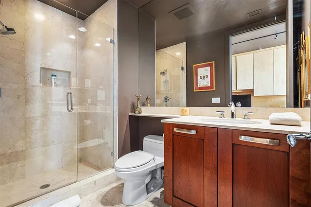 a view of city from a balcony