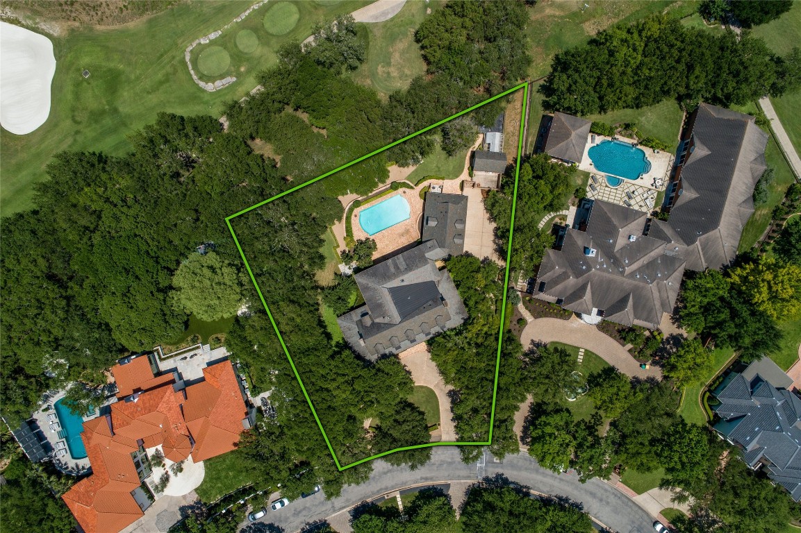 4307 Churchill Downs Drive Austin, TX 78746 - Photo 1 of 1 an aerial view of house with yard swimming pool and outdoor seating
