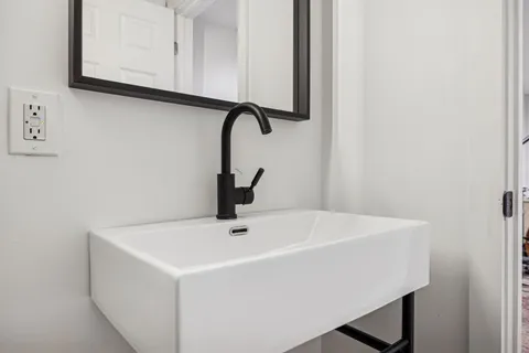 a bathroom with a sink