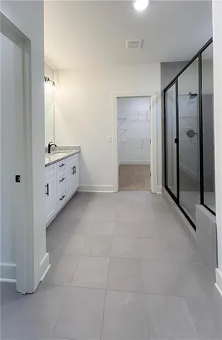 a view of an empty room