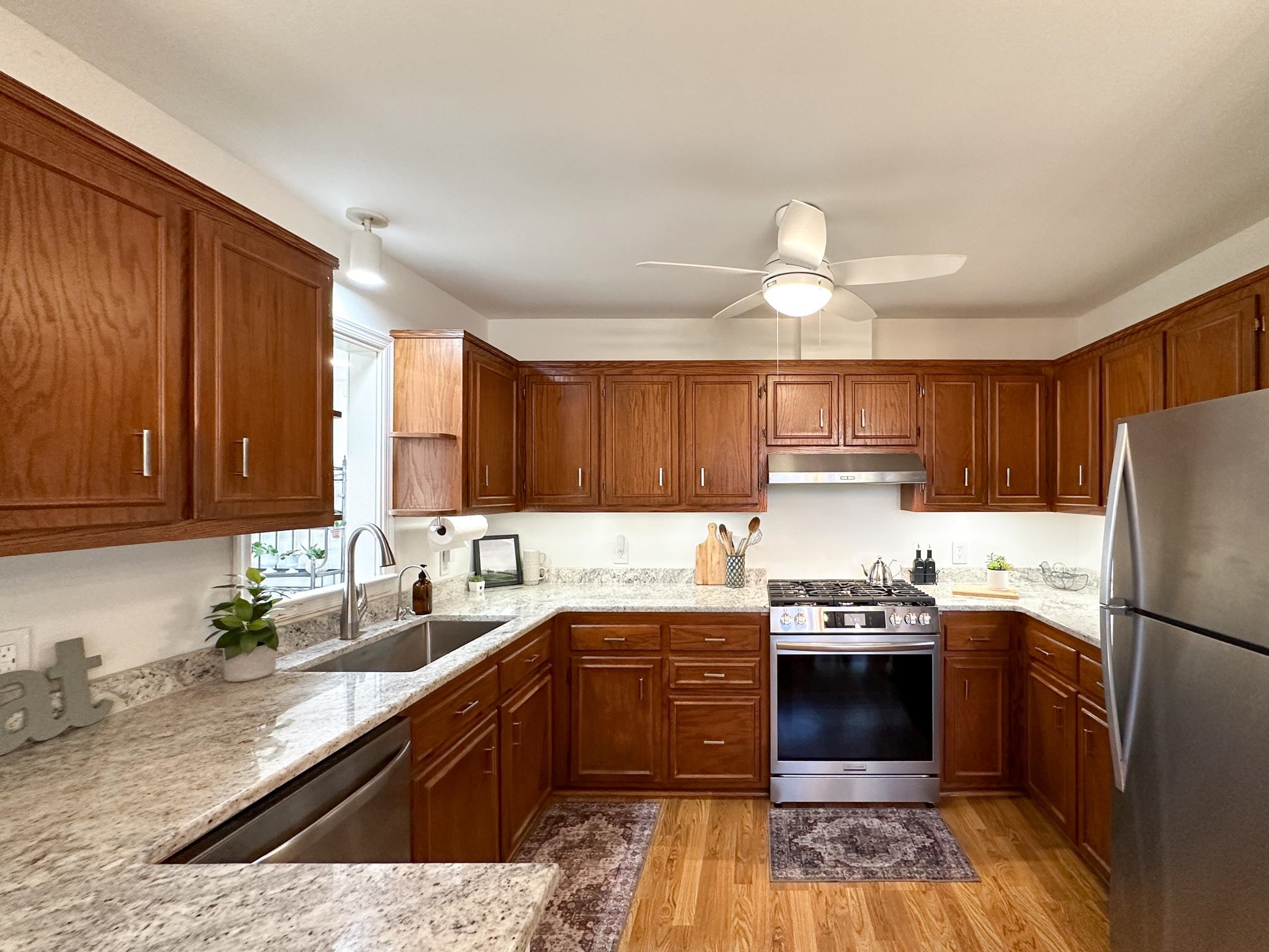 564 Union Church Road Churchville, VA 24421 - Photo 14 of 35 a kitchen with a sink a stove a refrigerator and cabinets