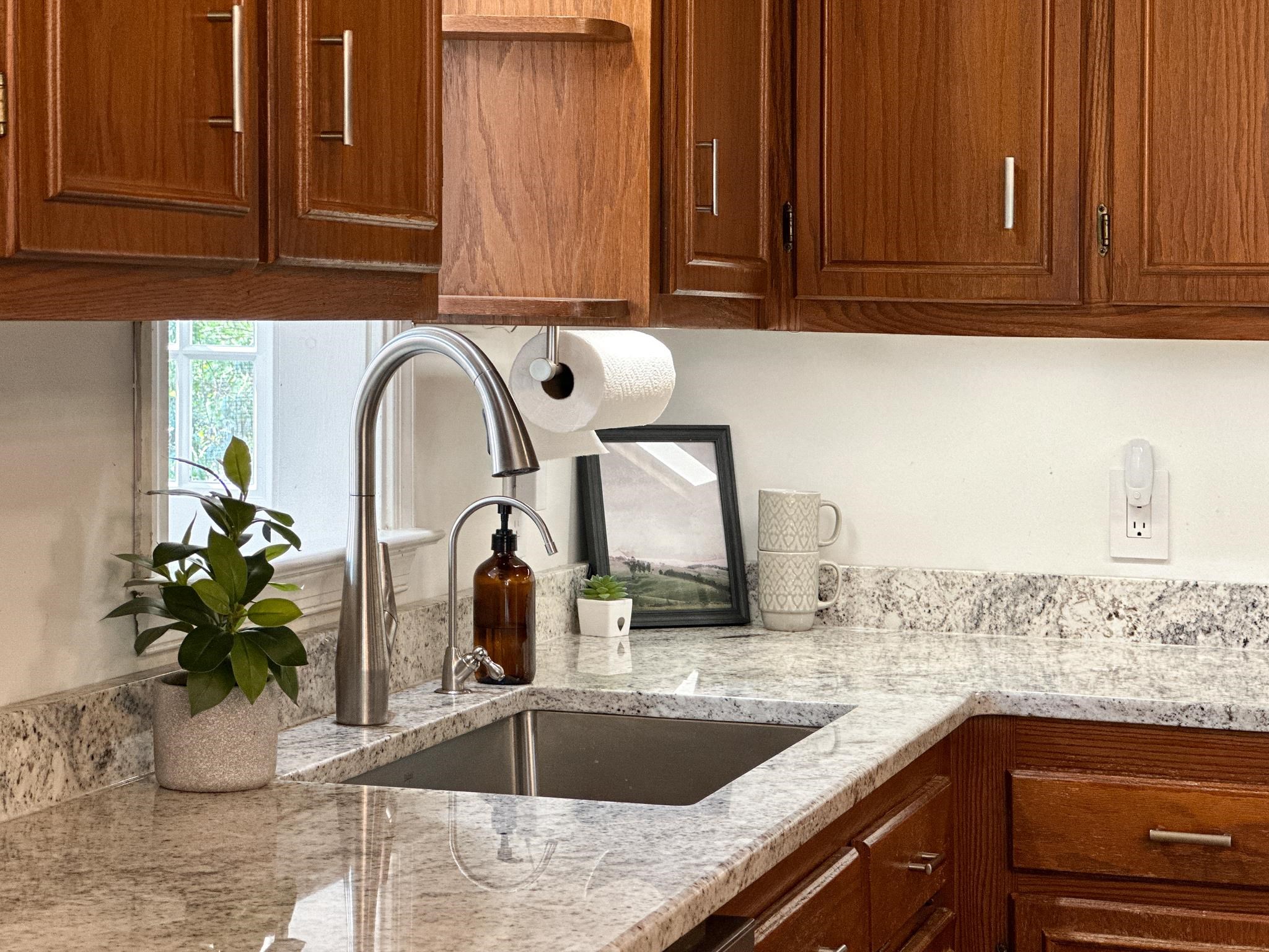 564 Union Church Road Churchville, VA 24421 - Photo 15 of 35 a kitchen with granite countertop a sink and a stove