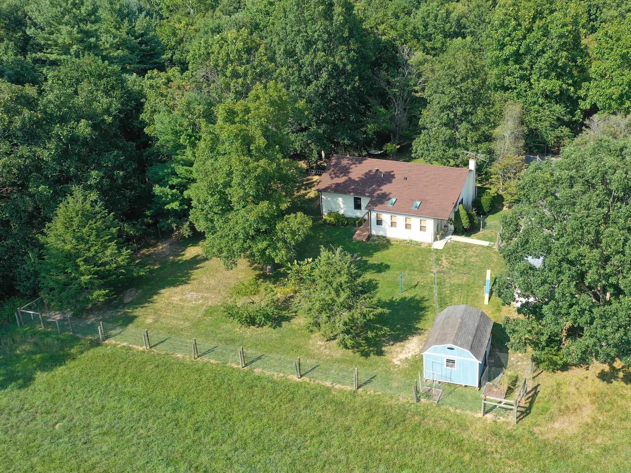 564 Union Church Road Churchville, VA 24421 - Photo 4 of 35 an aerial view of residential house with outdoor space and trees all around