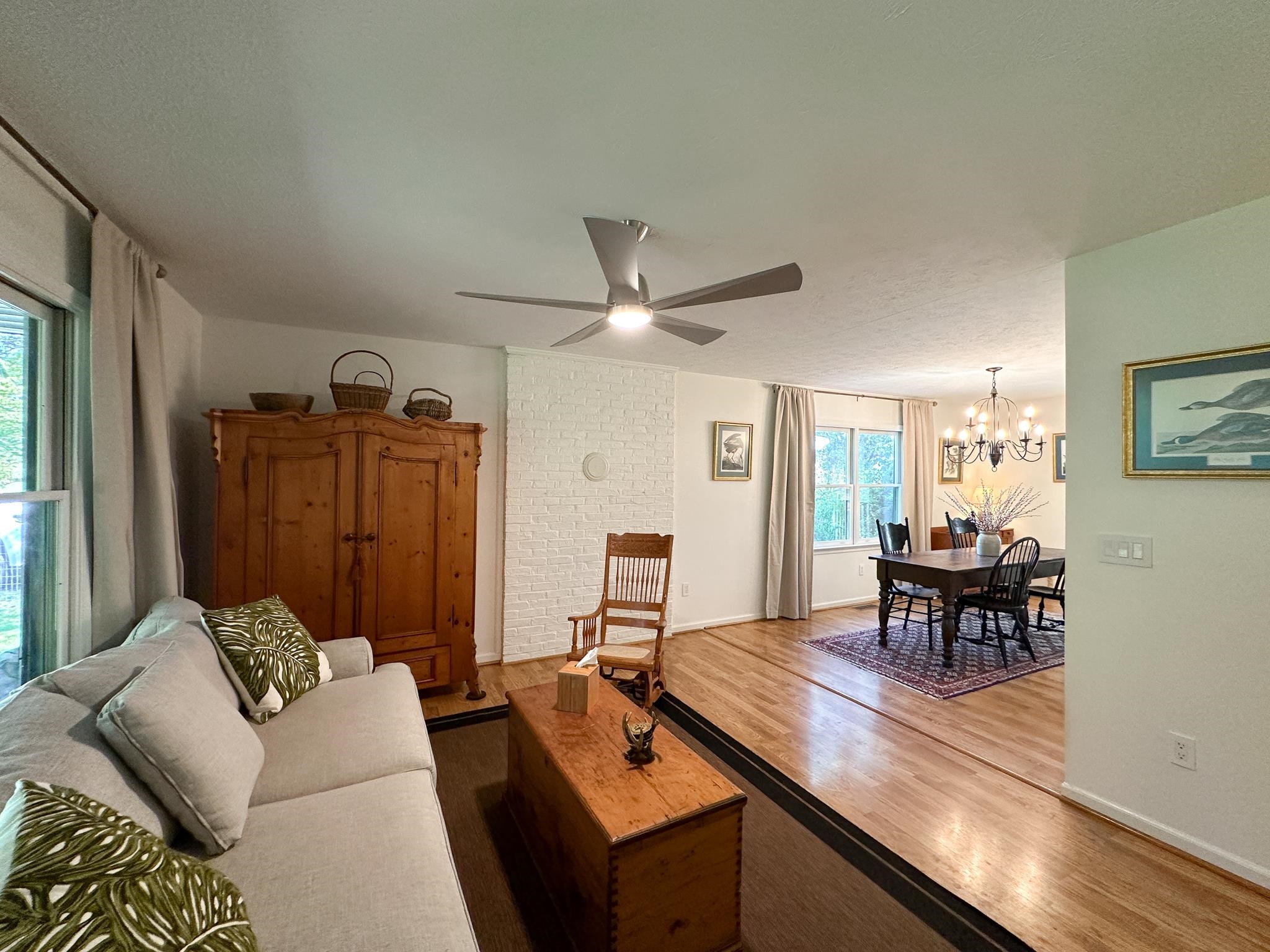 564 Union Church Road Churchville, VA 24421 - Photo 8 of 35 a living room with furniture a table and wooden floor