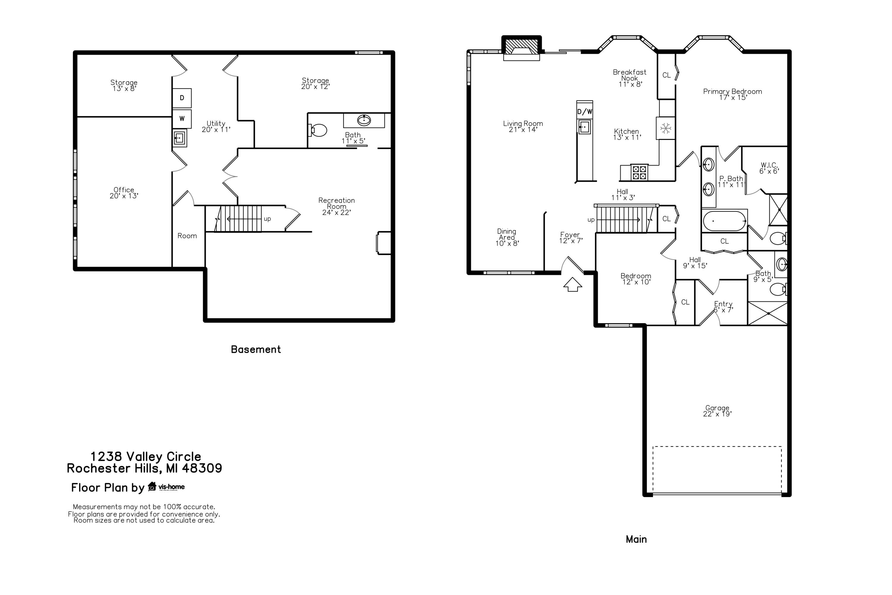 1238 Valley Circle Rochester Hills, MI 48309 - Photo 55 of 55 plan_floorhc