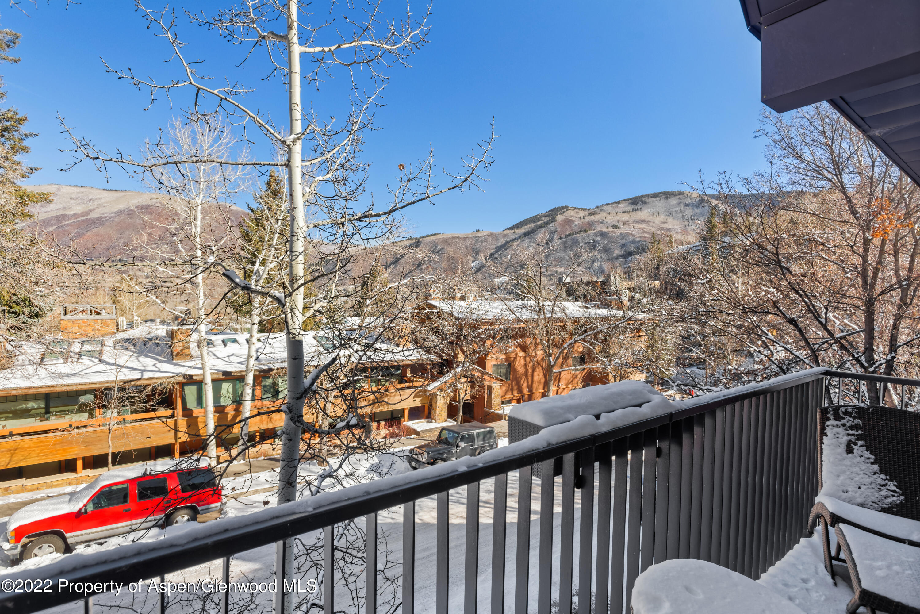 800 South Mill Street, Unit 6A Aspen, CO 81611 - Photo 14 of 18 a balcony with street view