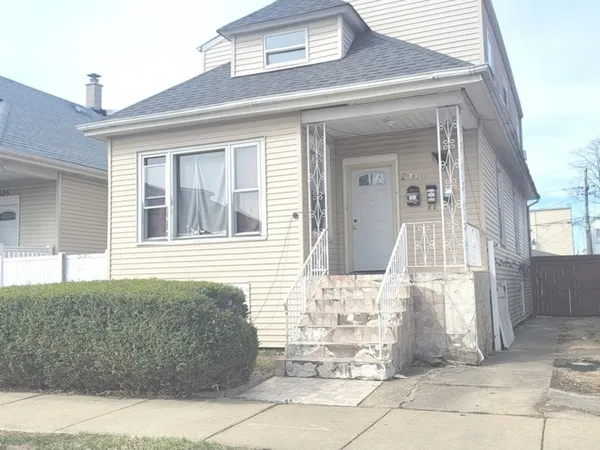 a front view of a house