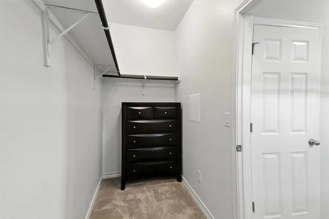 a view of closet area