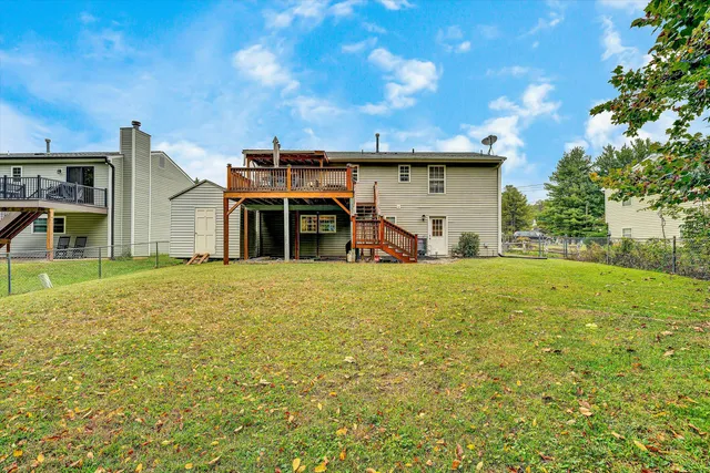a house view with a garden space
