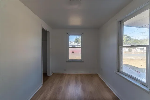 a view of a room with a sink and a window