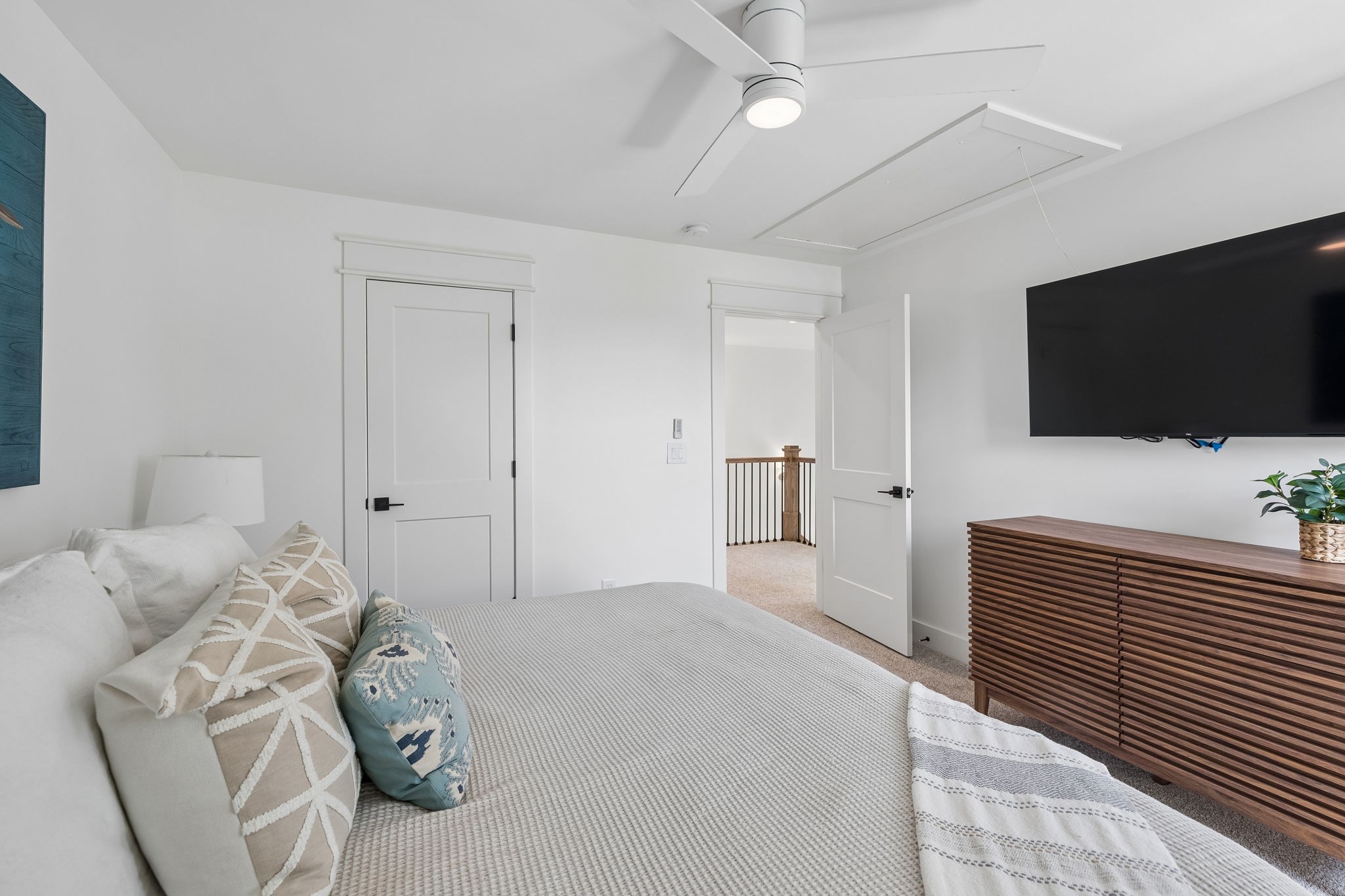 154 Barefoot Way Winchester, TN 37398 - Photo 55 of 98 a bedroom with a bed and a flat screen tv