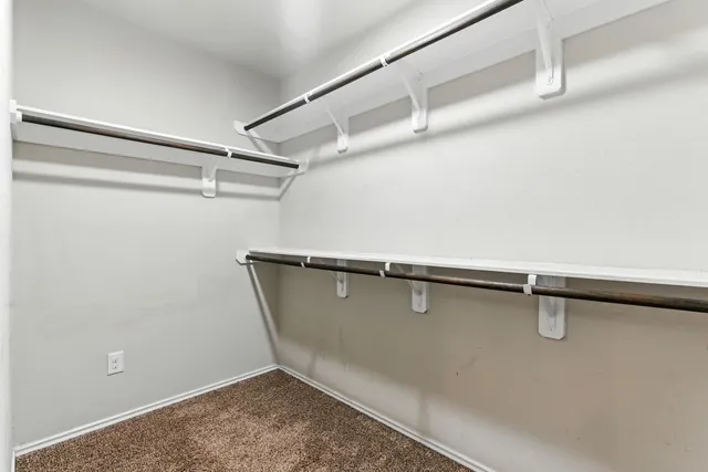 a close view of closet