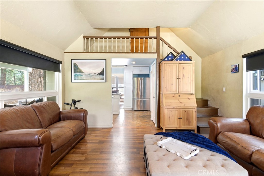 5652 Sycamore Street Wrightwood, CA 92397 - Photo 39 of 50 a living room with furniture and a large window