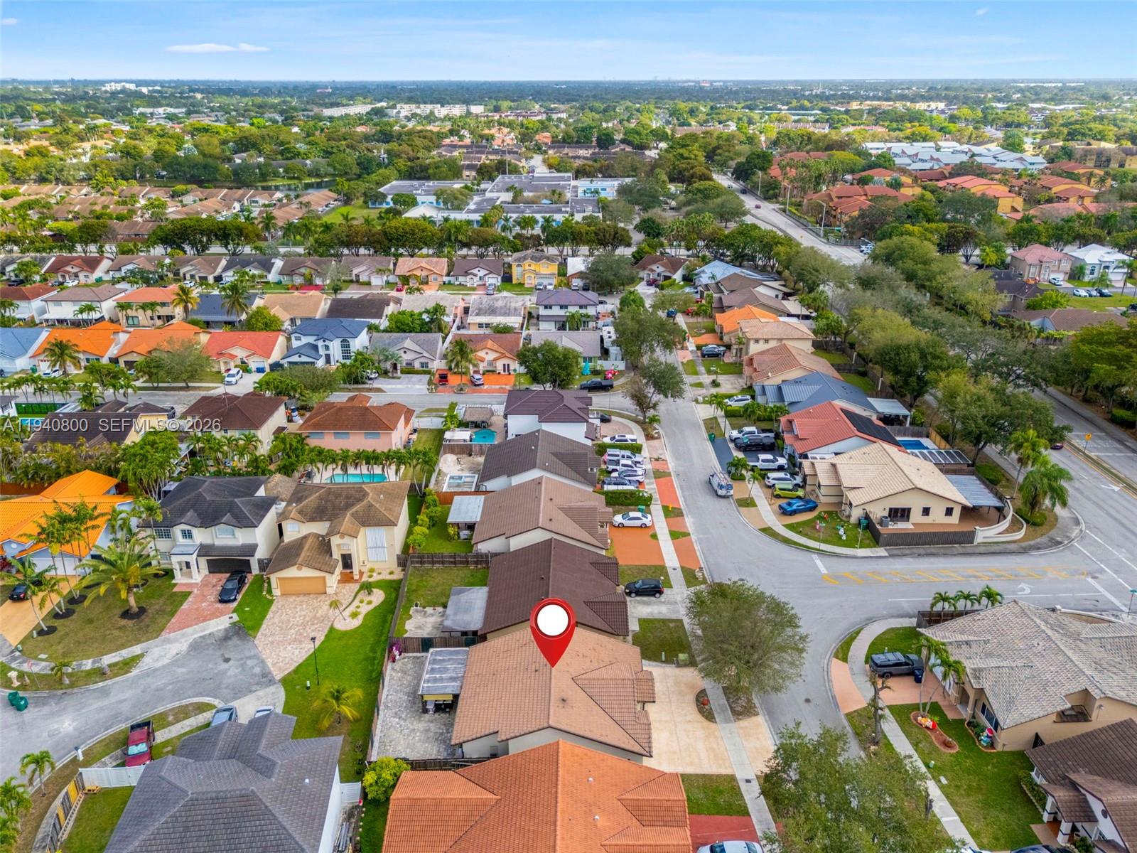 15805 Southwest 79th Terrace Miami, FL 33193 - Photo 47 of 50 an aerial view of residential houses with outdoor space