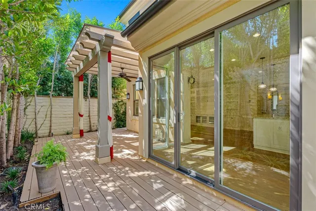 a front view of a house with a glass door