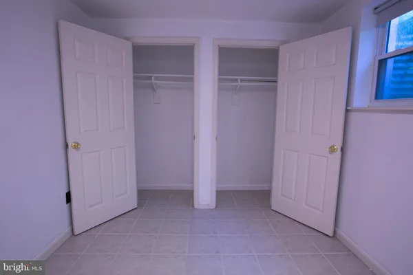 a view of room with closet area