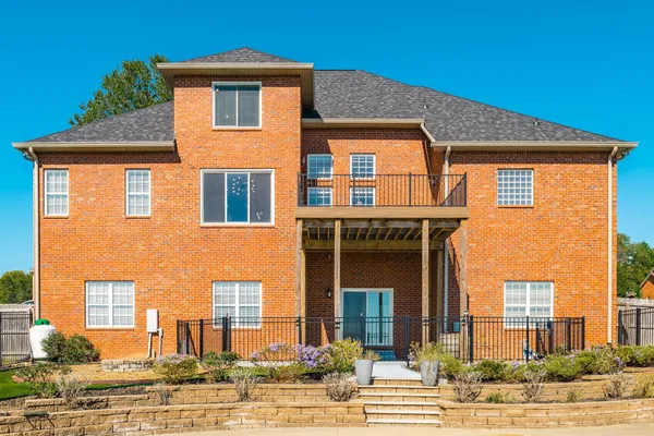 a front view of a house