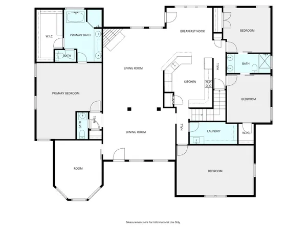 a picture of a bathroom with a shower