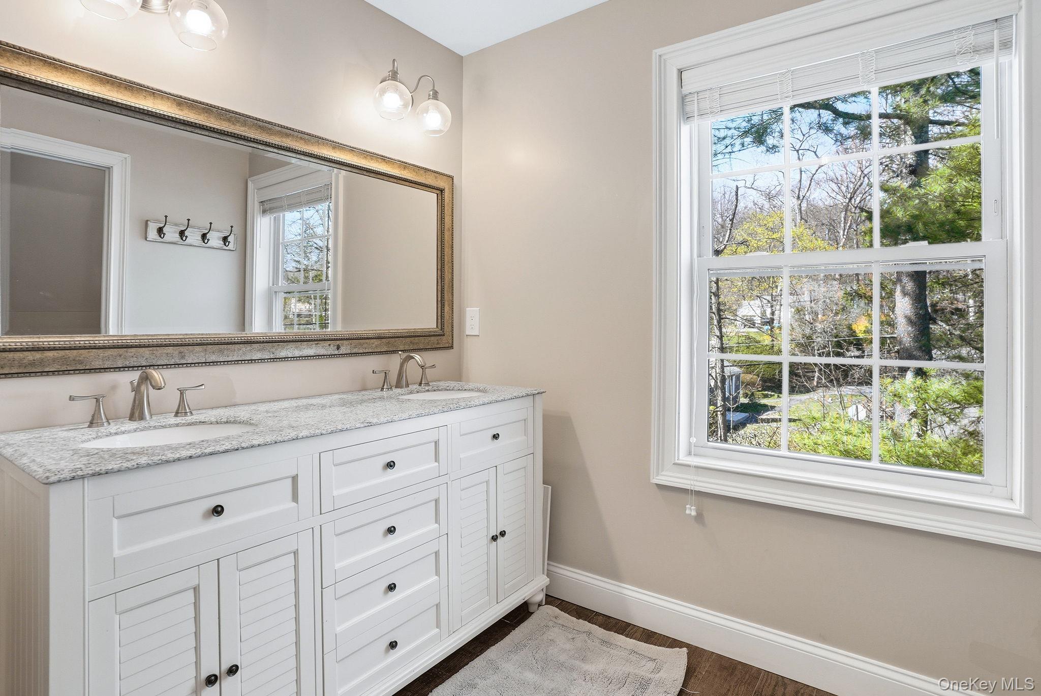 19 Lillian Road Mahopac, NY 10541 - Photo 32 of 50 Bathroom featuring double vanity and dark wood-style flooring