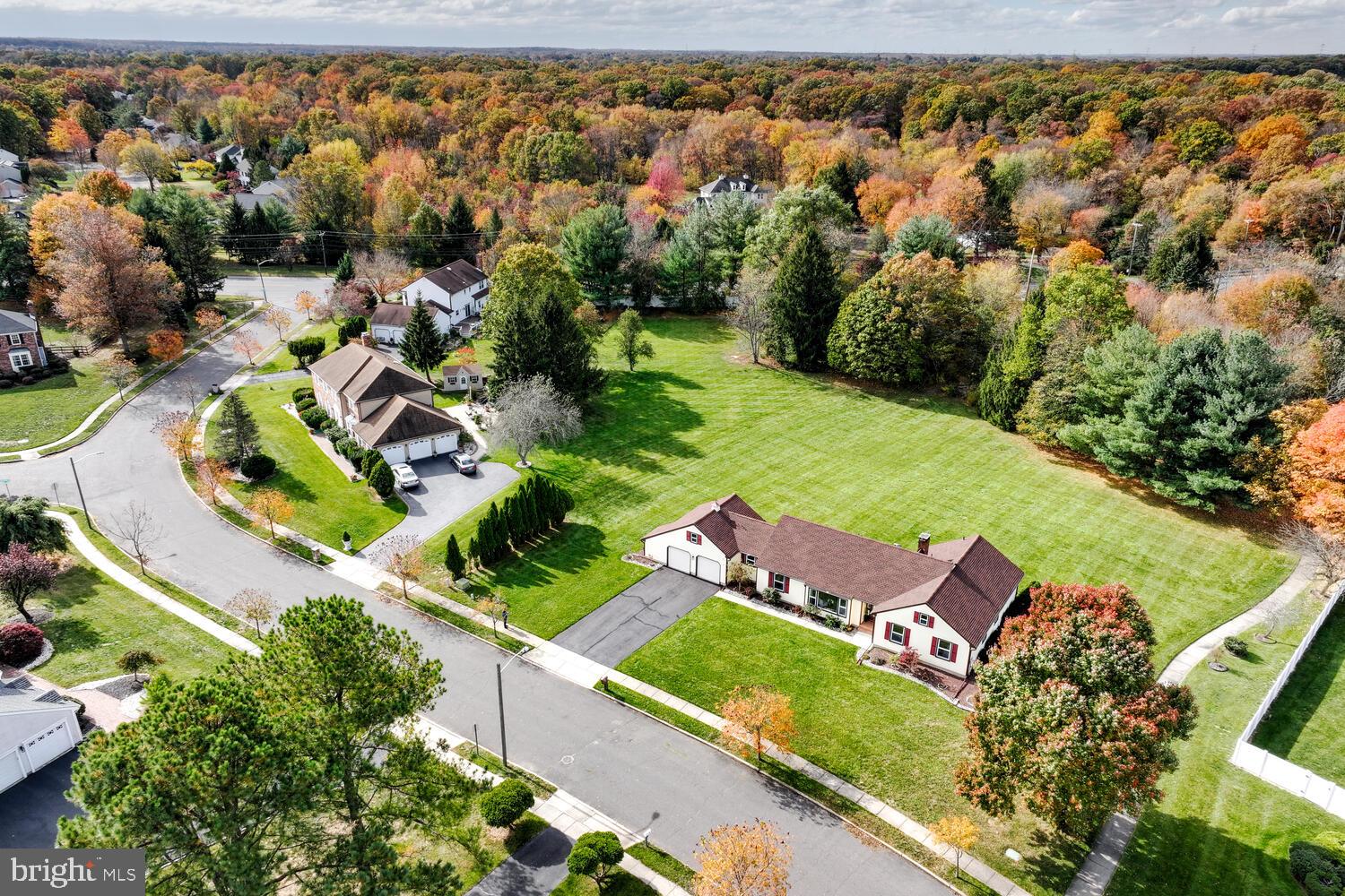 5 Glengarry Way Princeton Junction, NJ 08550 - Photo 62 of 63 an aerial view of a house with a garden and lake view