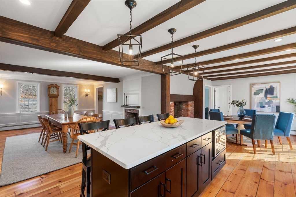 25 Charles Street Hingham, MA 02043 - Photo 1 of 32 a view of a dining room with furniture window and outside view