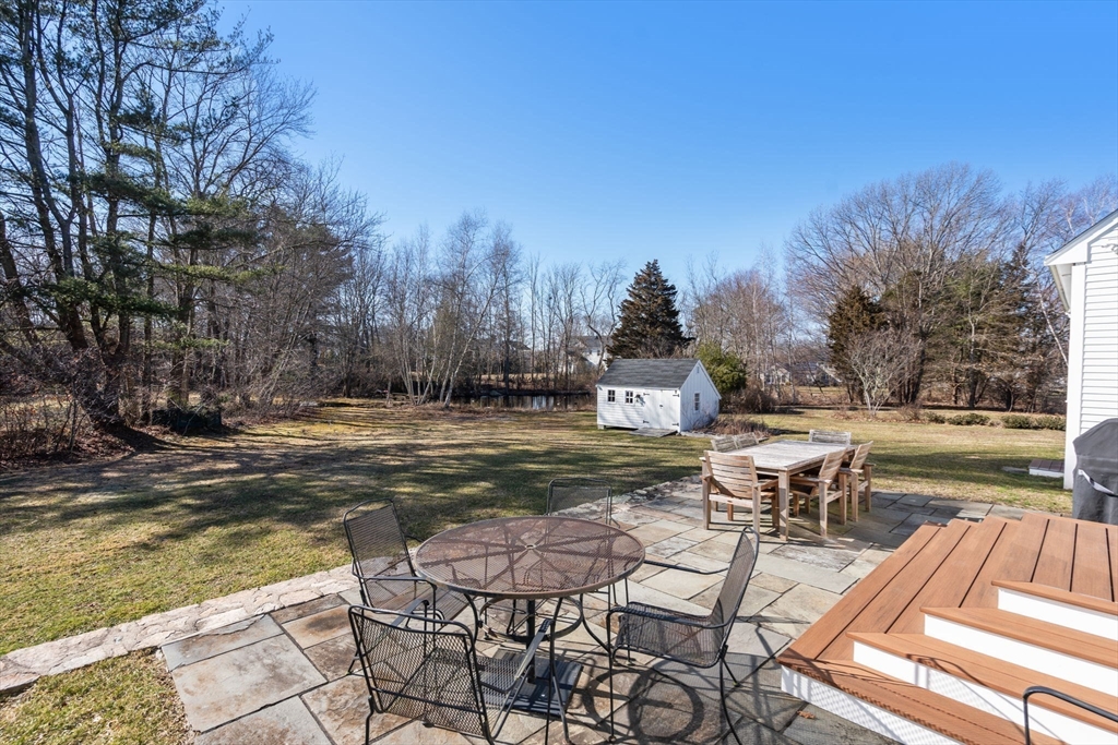 25 Charles Street Hingham, MA 02043 - Photo 29 of 32 a view of a swimming pool with a patio