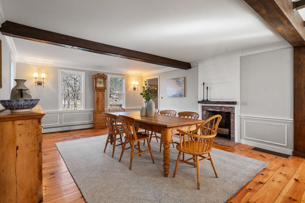25 Charles Street Hingham, MA 02043 - Photo 6 of 32 a view of a dining room with furniture and wooden floor