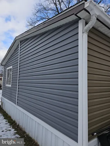 a view of a house with a small space