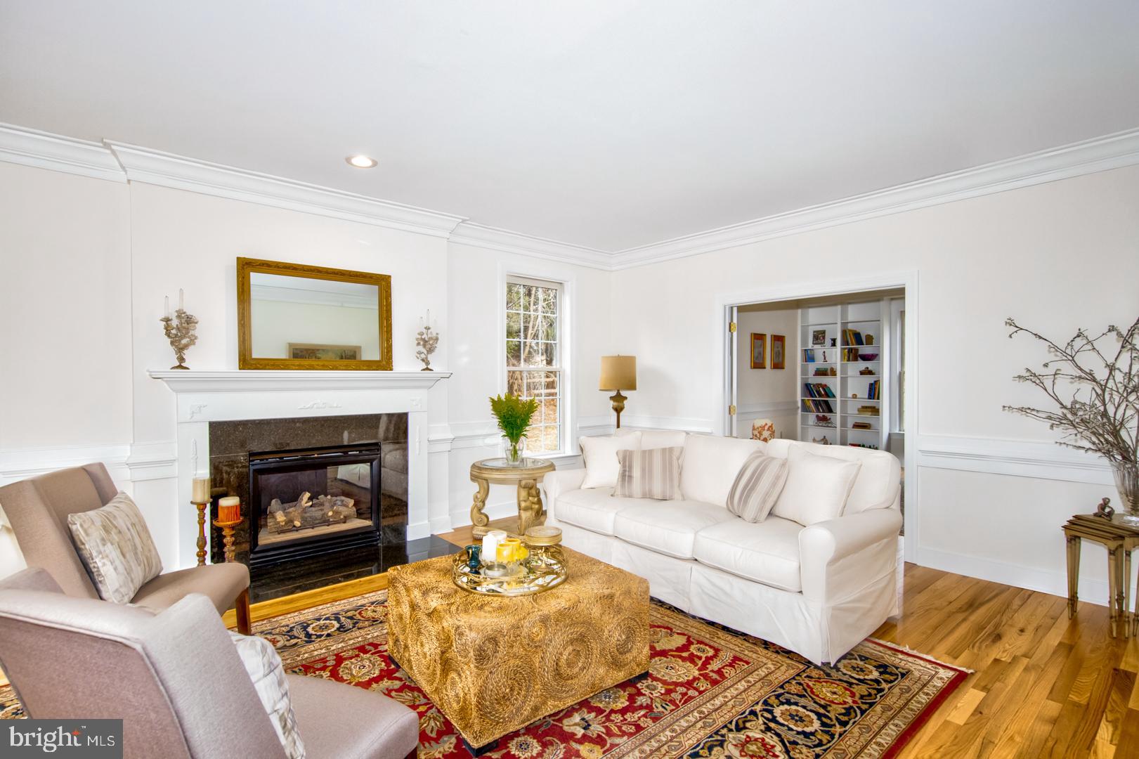 985 South Waterloo Road Devon, PA 19333 - Photo 14 of 64 The Living room with a new gas fireplace