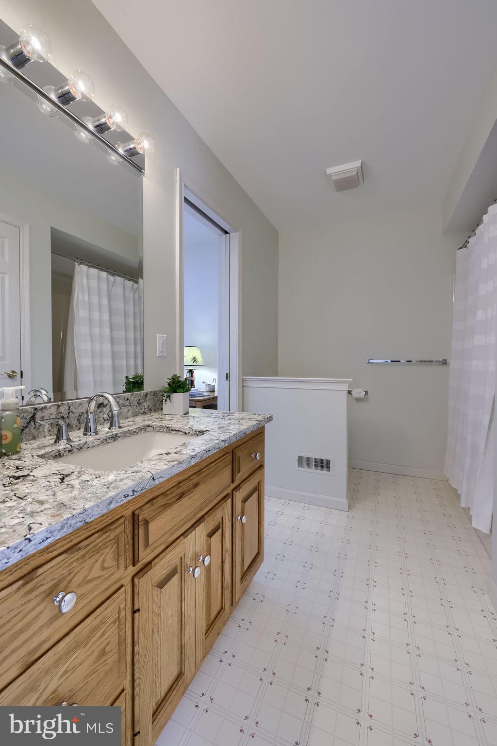 168 Olde Field Drive Lititz, PA 17543 - Photo 39 of 74 a bathroom with a granite countertop sink and a mirror