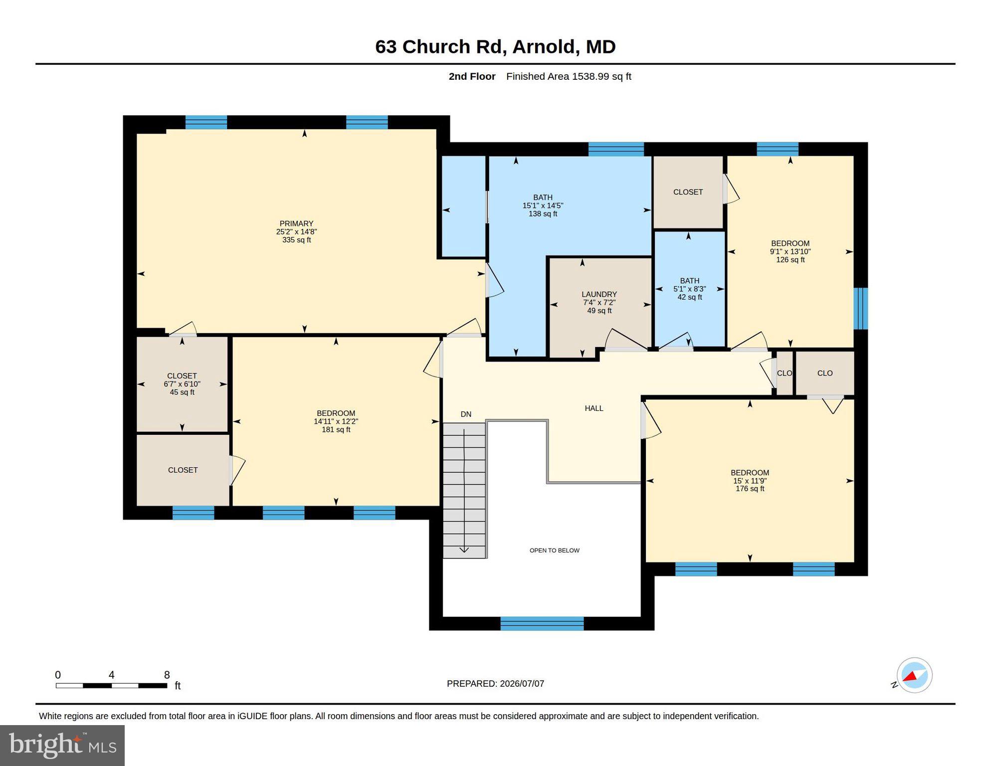 63 Church Road Arnold, MD 21012 - Photo 57 of 58 Upper Level - Floor Plan