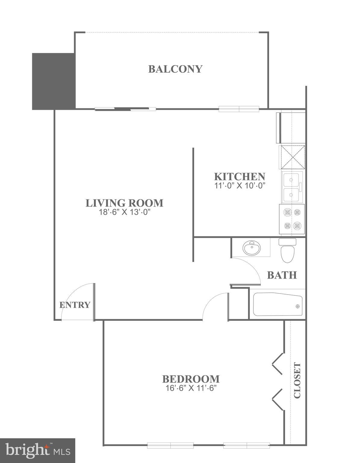 733 Naamans Road, Unit 15E Claymont, DE 19703 - Photo 8 of 8 Floorplan