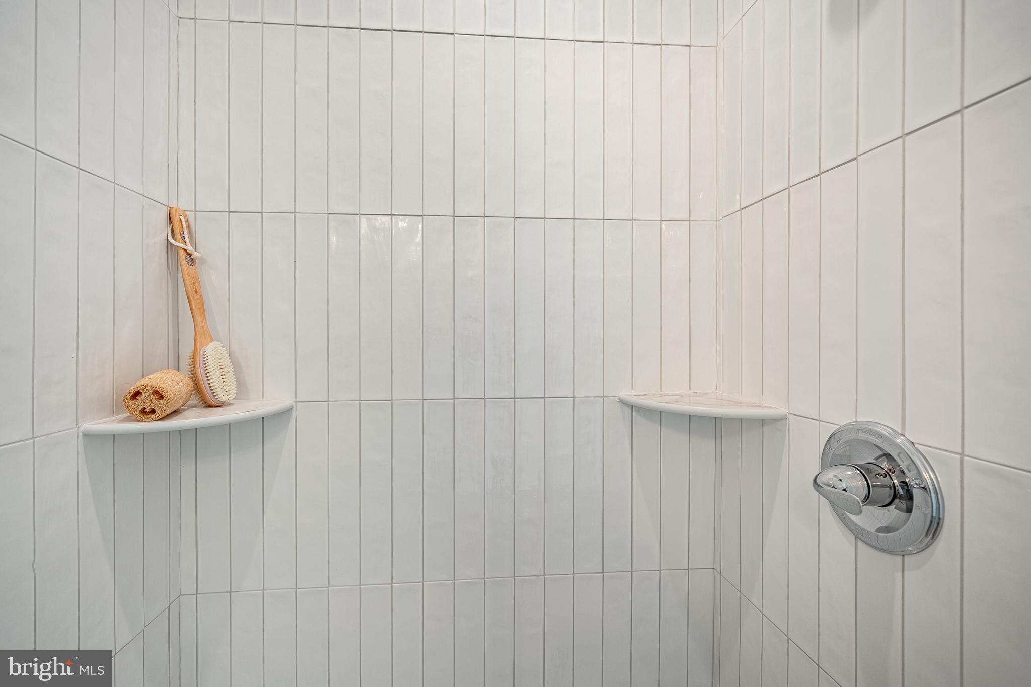 101 Grandview Road Ardmore, PA 19003 - Photo 47 of 55 3rd floor tiled shower with glass doors