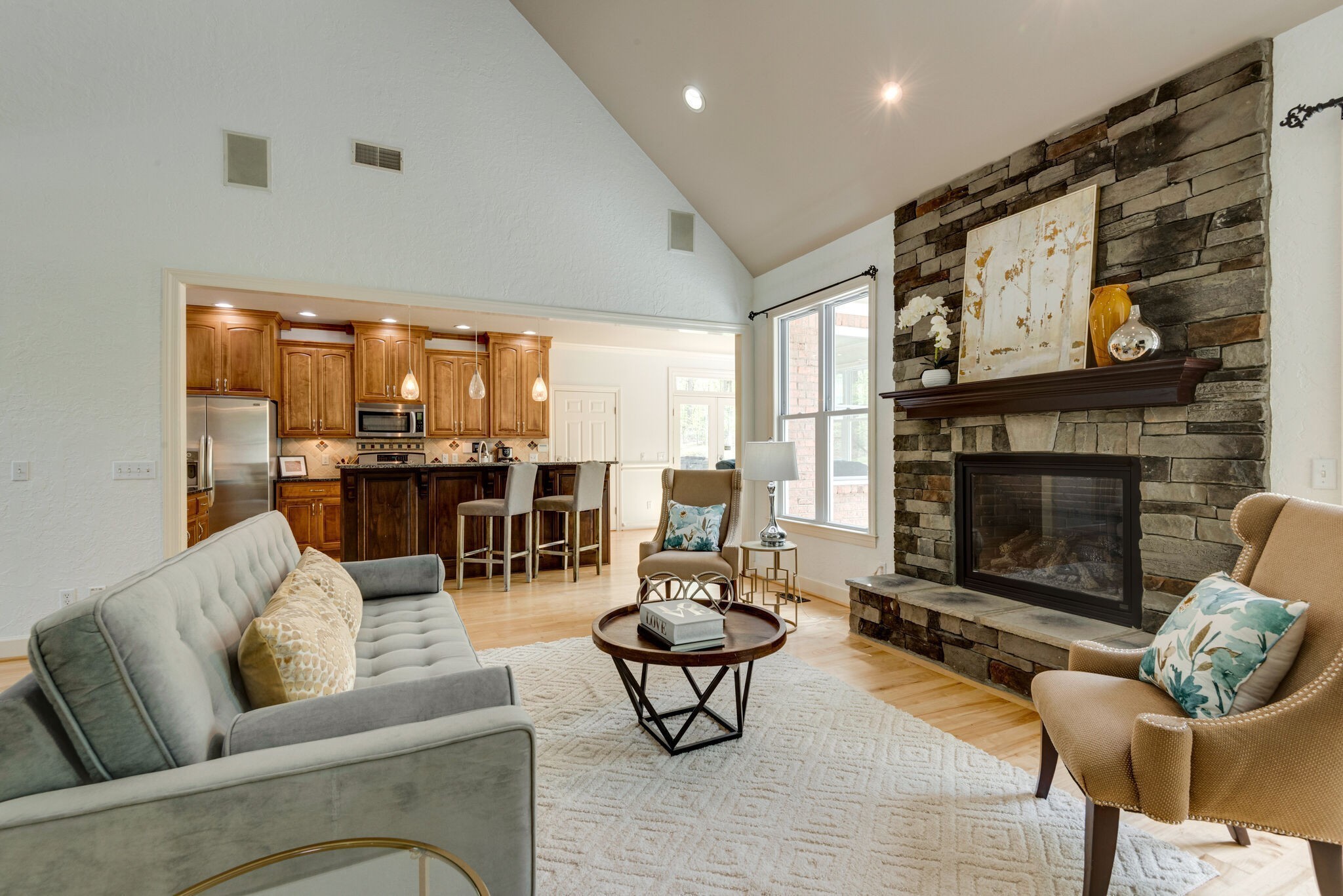 1288 2 Mile Road Burns, TN 37029 - Photo 13 of 70 a living room with furniture and a fireplace
