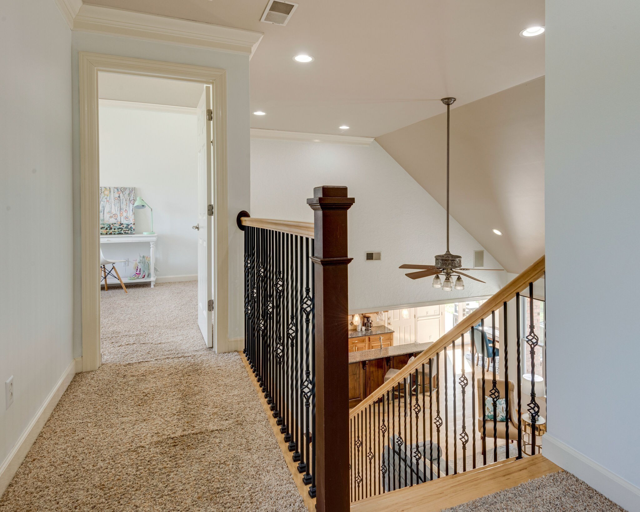 1288 2 Mile Road Burns, TN 37029 - Photo 32 of 70 a view of a hallway with dining room and stairs