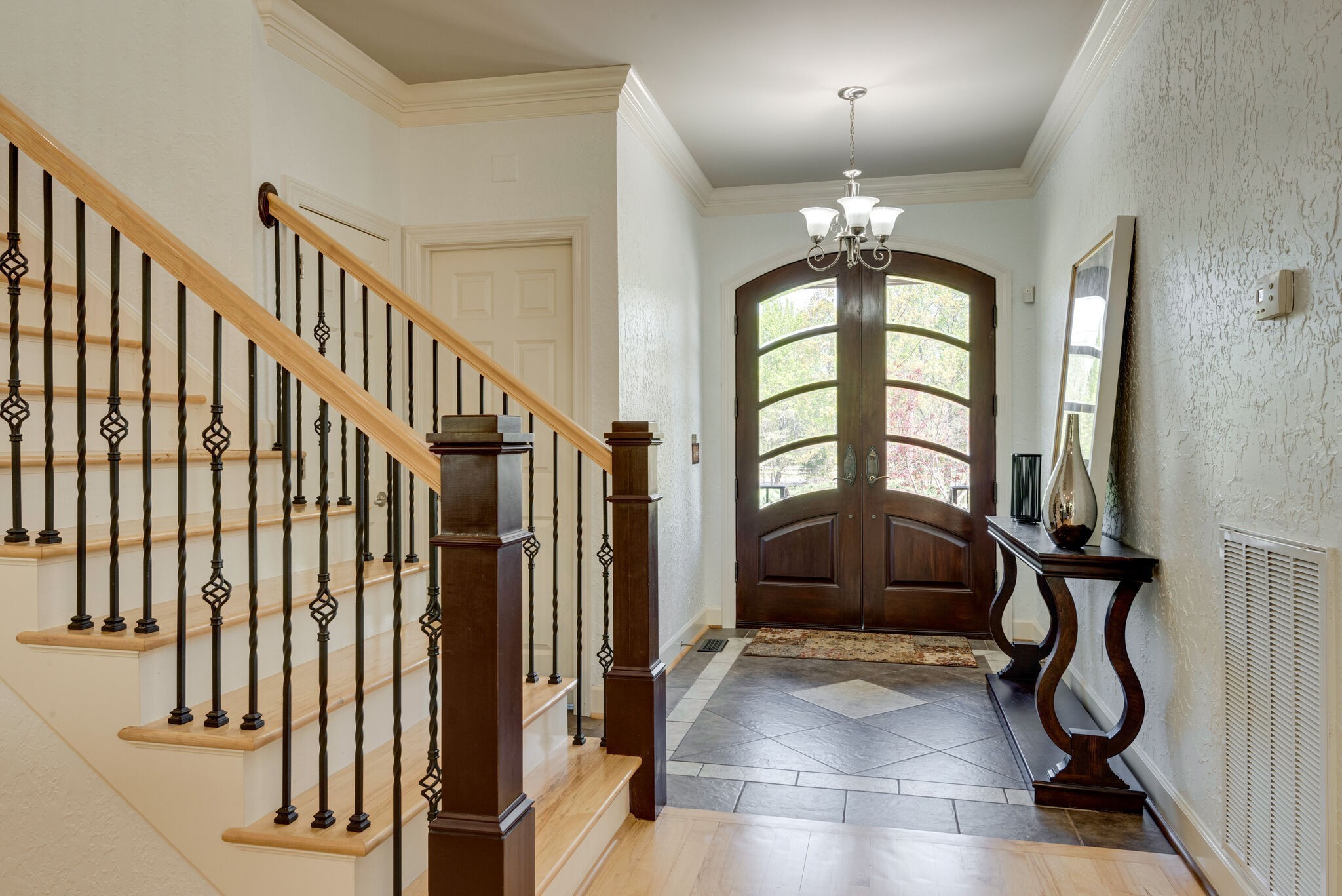 1288 2 Mile Road Burns, TN 37029 - Photo 5 of 70 a view of a hallway with wooden floor and stairs