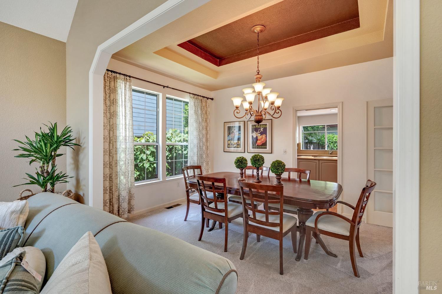 1508 Ronne Drive Santa Rosa, CA 95404 - Photo 13 of 59 Separate Dining Room with chandelier