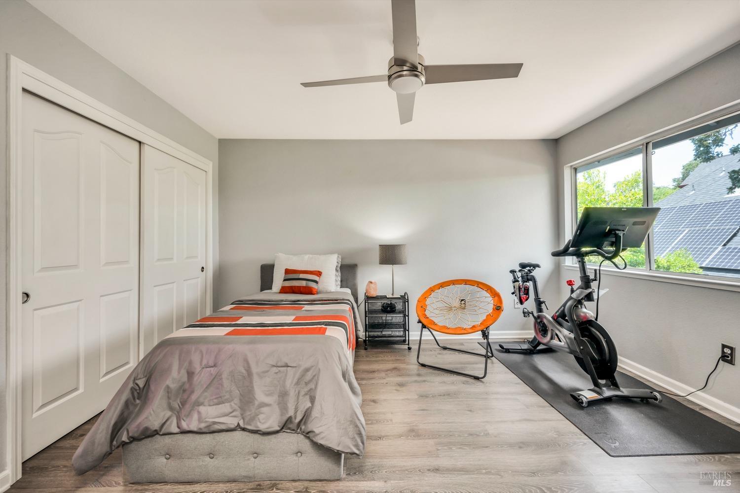 1508 Ronne Drive Santa Rosa, CA 95404 - Photo 35 of 59 2 sliding doors to closets and great views from this bedroom #3 upstairs