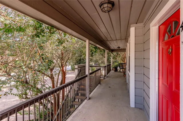 a view of a porch