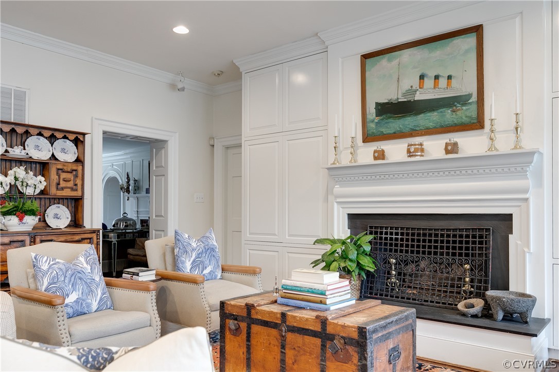 5805 River Road Richmond, VA 23226 - Photo 17 of 47 a living room with furniture and a fireplace