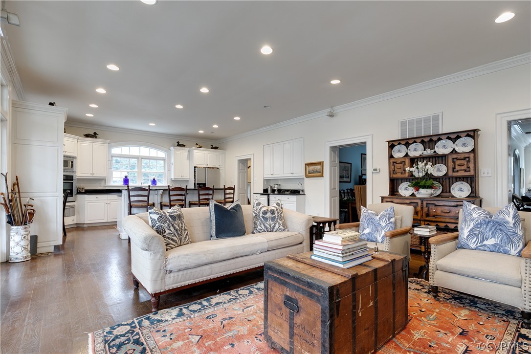 5805 River Road Richmond, VA 23226 - Photo 19 of 47 a living room with furniture and wooden floor
