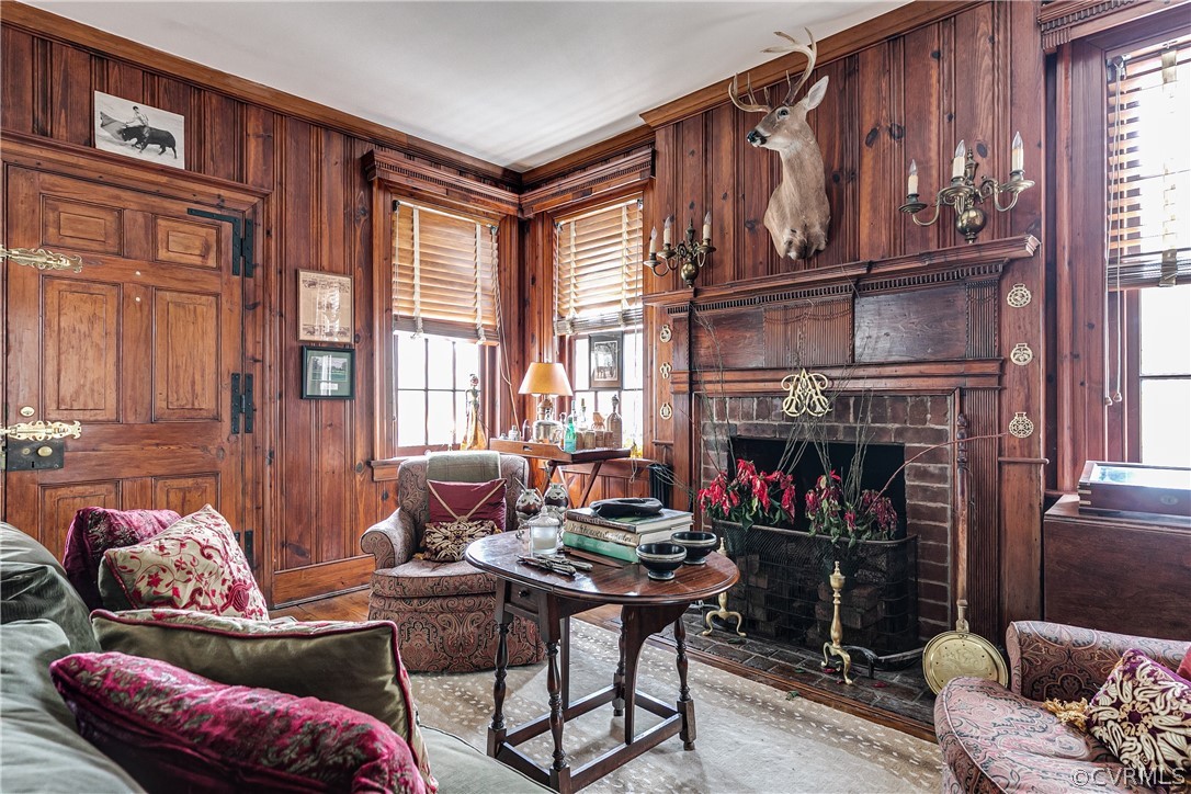 5805 River Road Richmond, VA 23226 - Photo 25 of 47 a living room with fireplace furniture and a window