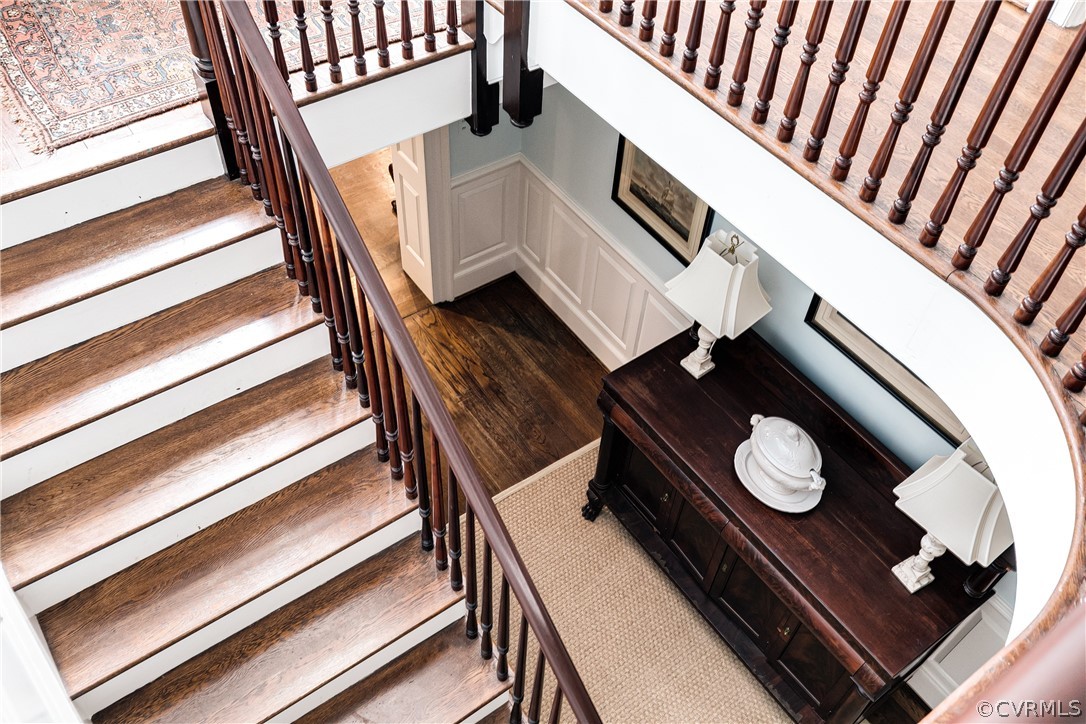 5805 River Road Richmond, VA 23226 - Photo 38 of 47 a view of an chairs and hall with wooden floor
