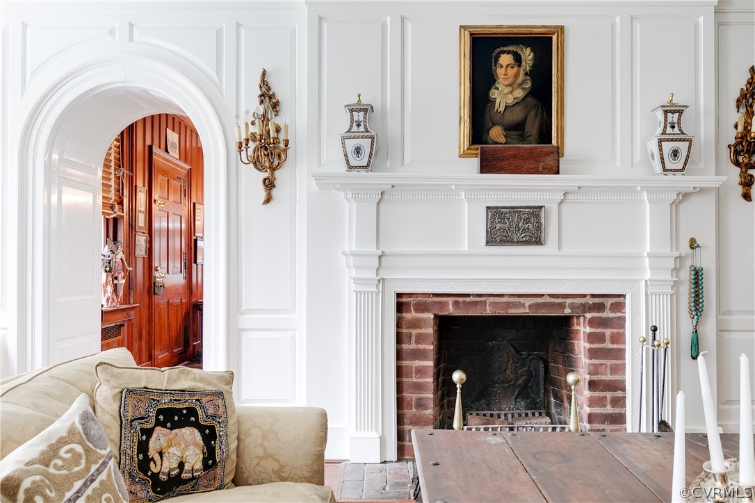 5805 River Road Richmond, VA 23226 - Photo 7 of 47 a view of living room with furniture and a fireplace