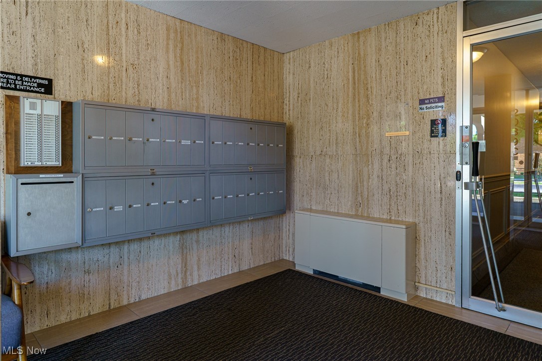 2089 Wooster Road, Unit C42 Rocky River, OH 44116 - Photo 3 of 43 Convenient mail room at front entry foyer as well as a secure entry with buzzer system