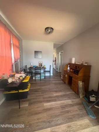 a view of a terrace with sky view