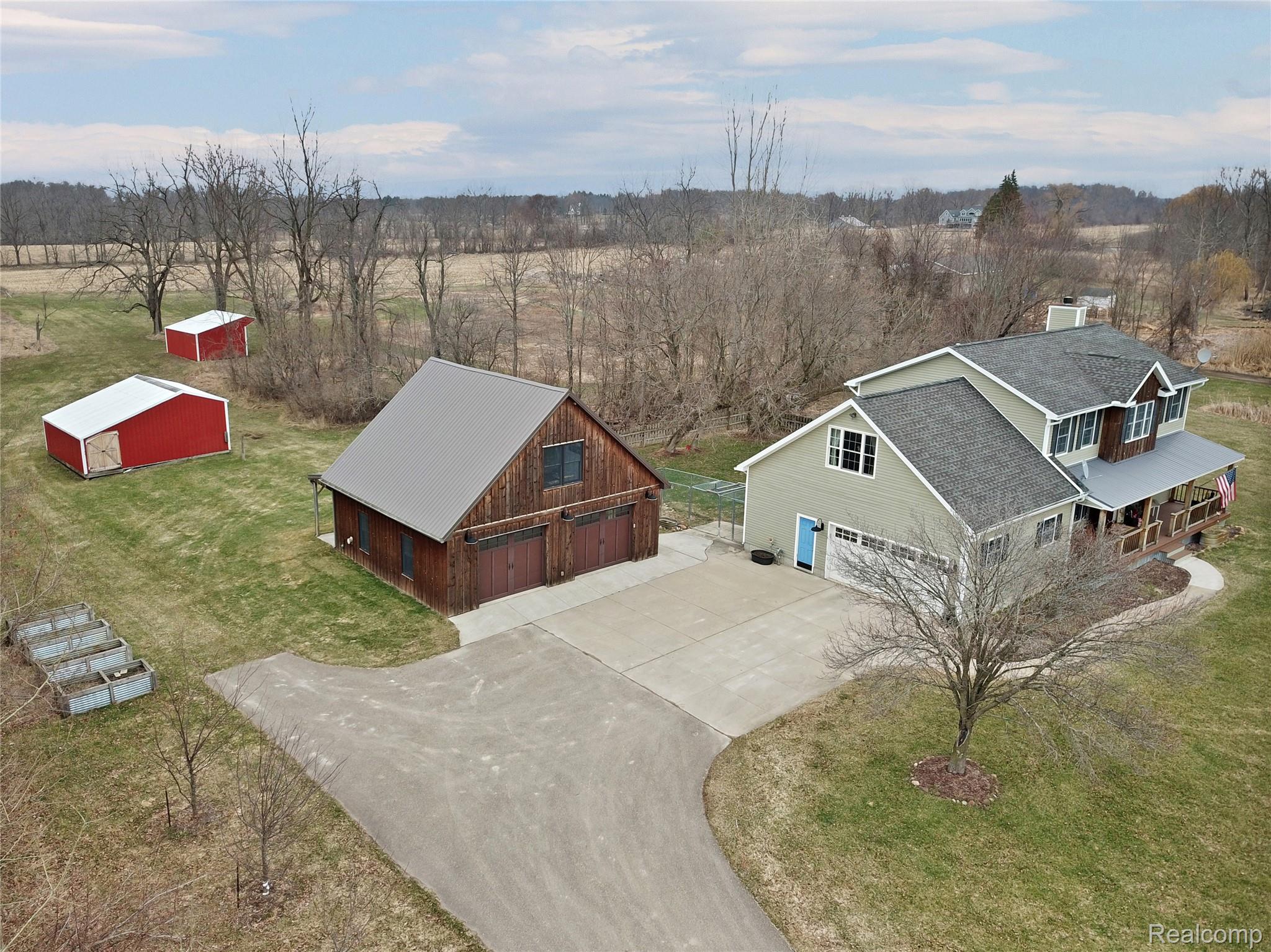 3690 Brauer Road Oxford, MI 48371 - Photo 50 of 63 Aerial view of sparsely populated area