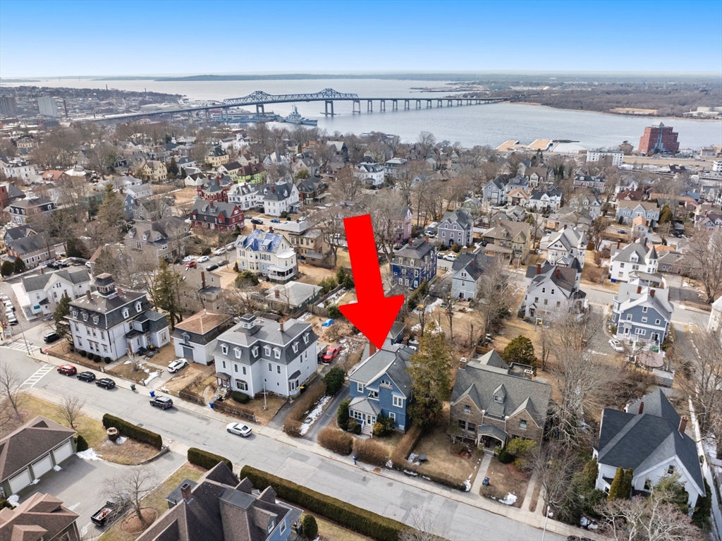 52 Underwood Street Fall River, MA 02720 - Photo 4 of 42 an aerial view of residential building and parking space