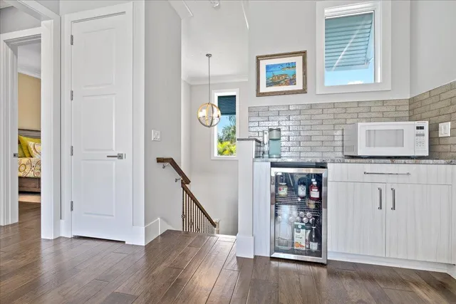 a terrace with a table and chairs